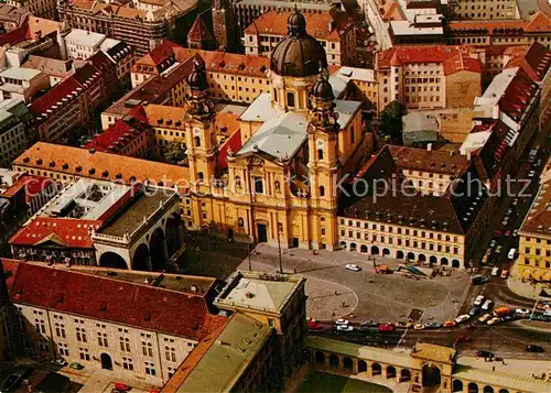 AK / Ansichtskarte Muenchen St. Kajetan Theatinerkirche Fliegeraufnahme Kat. Muenchen