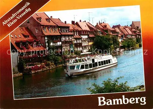 AK / Ansichtskarte Bamberg Klein Venedig Ausflugsdampfer Kat. Bamberg