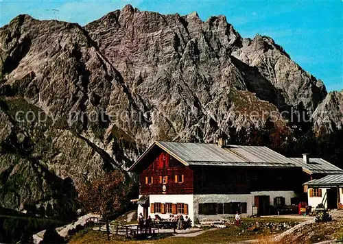 AK / Ansichtskarte Wimbachgriess Huette mit Hochkalter Massiv Kat. Ramsau Berchtesgaden