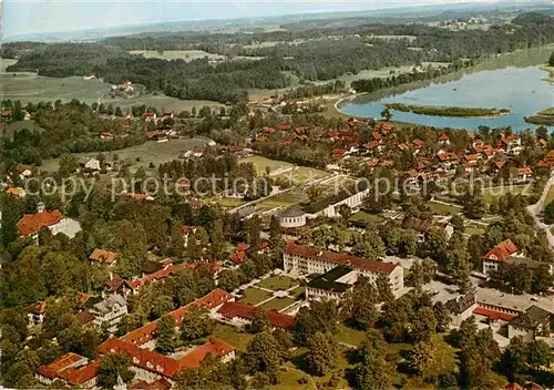 AK / Ansichtskarte Bad Toelz Badeteil mit Stausee Fliegeraufnahme Kat. Bad Toelz