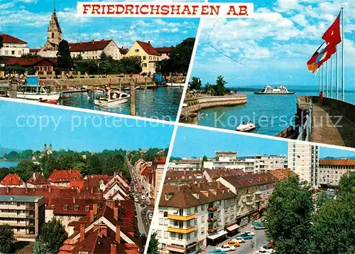 AK / Ansichtskarte Friedrichshafen Bodensee Hafen Faehre Altstadt Kat. Friedrichshafen