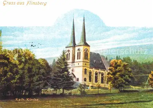 AK / Ansichtskarte Bad Flinsberg Swieradow Zdroj Kirche Kuenstlerkarte Kat. 