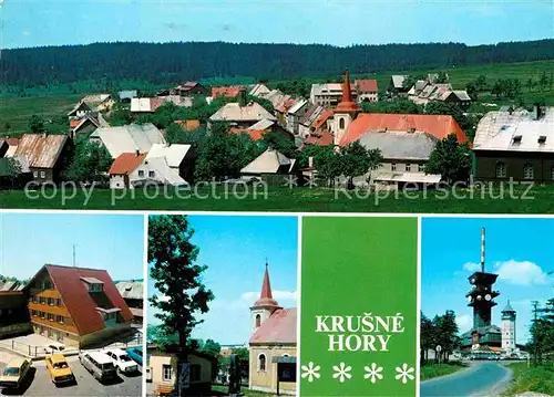 AK / Ansichtskarte Krusne Hory Bozi Dar Slunecna chata Namesti Klinovec Kat. Tschechische Republik