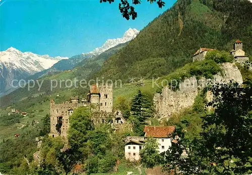 AK / Ansichtskarte Meran Merano Brunnenburg und Schloss Tirol
