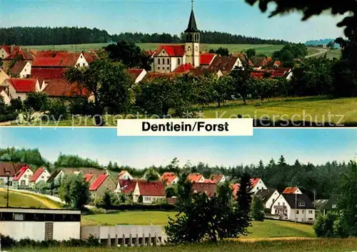AK / Ansichtskarte Dentlein Teilansichten mit Kirche Kat. Dentlein a.Forst