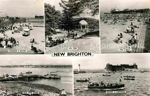 AK / Ansichtskarte New Brighton Flintshire Strand Hafen Kat. Flintshire