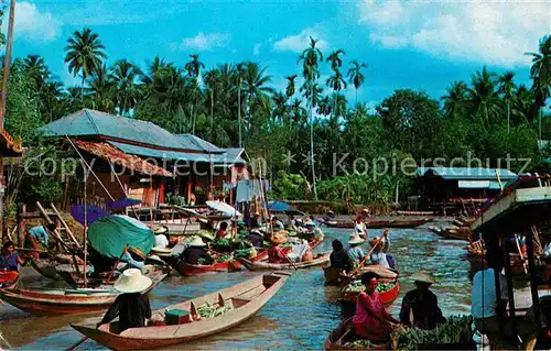 AK / Ansichtskarte Thailand Floating Market Kat. Thailand