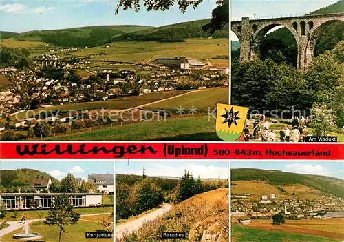 AK / Ansichtskarte Willingen Sauerland Kurgarten Viadukt Paradies Kat. Willingen (Upland)