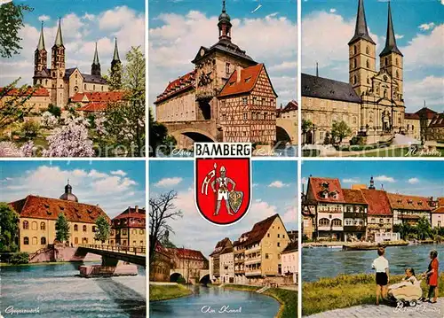 AK / Ansichtskarte Bamberg Klein Venedig Kanal Dom Rathaus Kat. Bamberg