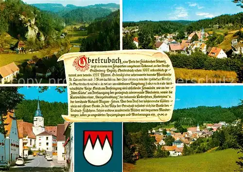 AK / Ansichtskarte Obertrubach Panorama Wappen Kat. Obertrubach