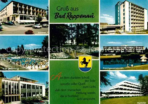 AK / Ansichtskarte Rappenau Bad Sanatorium Schwimmbad Kurhotel Kat. Bad Rappenau