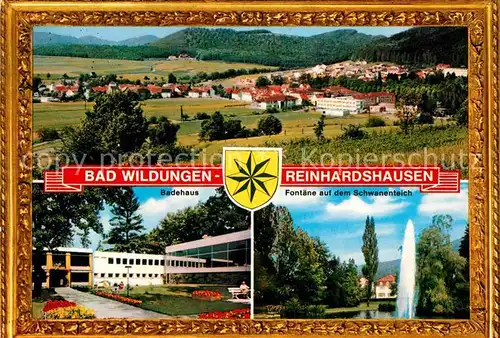 AK / Ansichtskarte Wildungen Bad Fontaene Badehaus Panorama Kat. Bad Wildungen