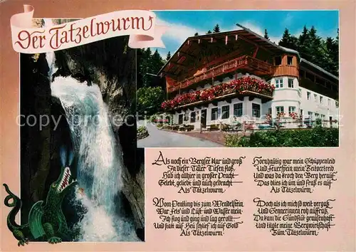 AK / Ansichtskarte Oberaudorf Gasthaus Feurigen Tatzelwurm Wasserfall Kat. Oberaudorf