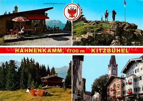 AK / Ansichtskarte Kitzbuehel Tirol Hahnenkamm Kaisergebirge  Kat. Kitzbuehel