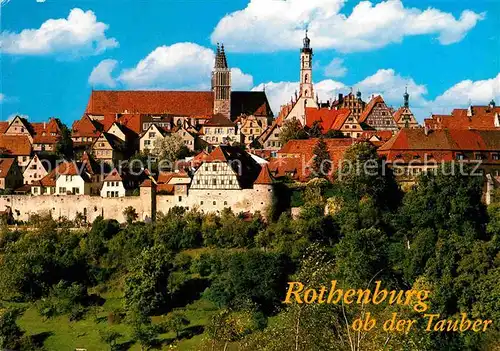 AK / Ansichtskarte Rothenburg Tauber Panorama Kat. Rothenburg ob der Tauber