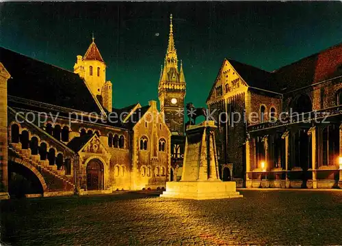 AK / Ansichtskarte Braunschweig Dom Burg Rathaus Kat. Braunschweig