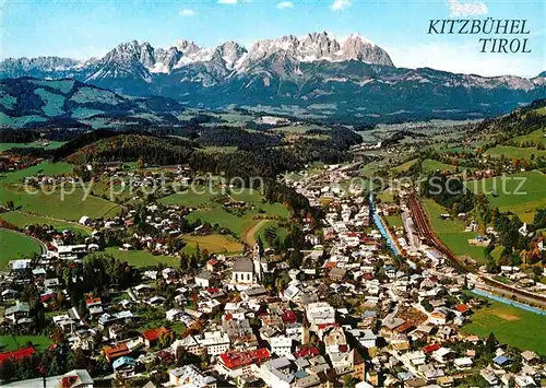 AK / Ansichtskarte Kitzbuehel Tirol Fliegeraufnahme Kat. Kitzbuehel