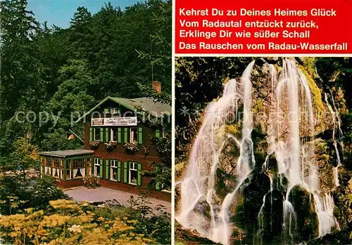 AK / Ansichtskarte Harzburg Bad Radau Wasserfall Kat. Bad Harzburg