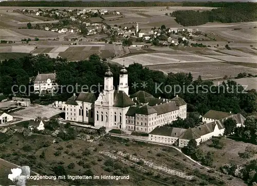 AK / Ansichtskarte Roggenburg Schwaben Kloster Roggenburg Ingstetten Fliegeraufnahme Kat. Roggenburg