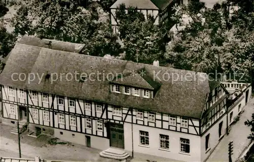 AK / Ansichtskarte Allendorf Haiger Gasthof Deutsches Haus Fliegeraufnahme Kat. Haiger