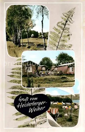 AK / Ansichtskarte Heisterberg Dillkreis Campingplatz Badestrand Heisterberger Weiher  Kat. Driedorf