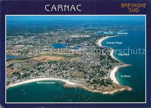 AK / Ansichtskarte Carnac Morbihan Fliegeraufnahme