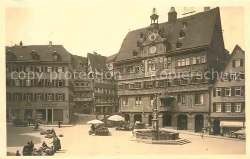 AK / Ansichtskarte Tuebingen Marktplatz Kat. Tuebingen