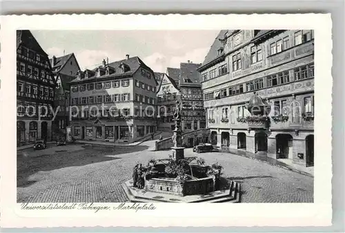 AK / Ansichtskarte Tuebingen Marktplatz Kat. Tuebingen