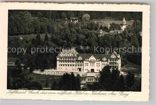 AK / Ansichtskarte Urach Bad Hotel Kurhaus Am Berg Kat. Bad Urach