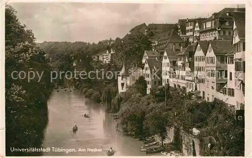 AK / Ansichtskarte Tuebingen Neckarpartie Kat. Tuebingen