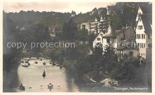 AK / Ansichtskarte Tuebingen Neckarpartie Kat. Tuebingen