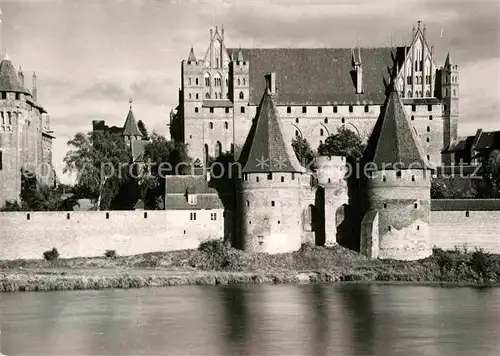 AK / Ansichtskarte Malbork Brama Mostowa Brueckentor Stadtmauer Schloss Kat. Marienburg Westpreussen