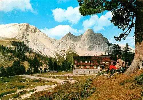 AK / Ansichtskarte San Vigilio di Marebbe Faneshuette Antonispitze Eisengabelspitze