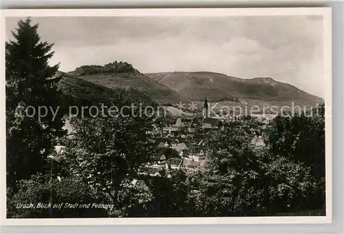 AK / Ansichtskarte Bad Urach Teilansicht Ruine Hohenurach  Kat. Bad Urach