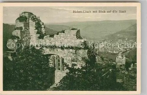 AK / Ansichtskarte Bad Urach Ruine Hohenurach  Kat. Bad Urach