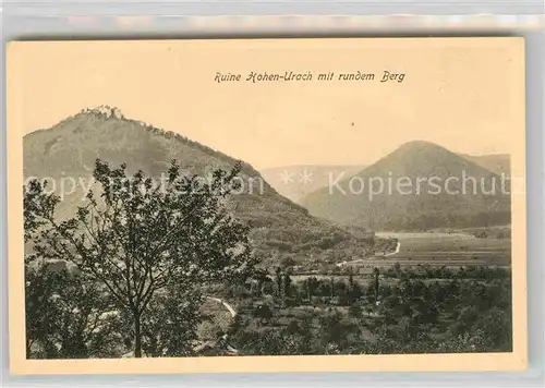 AK / Ansichtskarte Bad Urach Ruine Hohenurach Runder Berg Kat. Bad Urach
