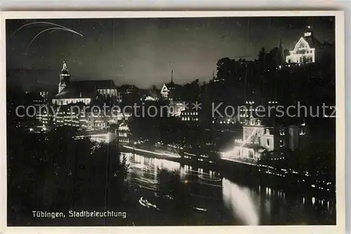 AK / Ansichtskarte Tuebingen Stadtbeleuchtung Kat. Tuebingen