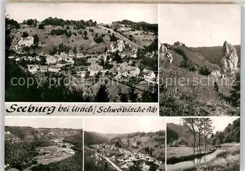 AK / Ansichtskarte Seeburg Bad Urach Panorama Felsen Seeburgtal  Kat. Bad Urach