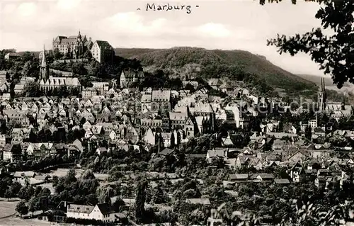 AK / Ansichtskarte Marburg Lahn Panorama Schloss Kat. Marburg
