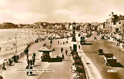 AK / Ansichtskarte Weymouth Dorset Esplanade Belvedere  Kat. Weymouth and Portland