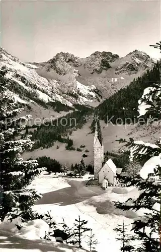 AK / Ansichtskarte Mittelberg Kleinwalsertal Schafalpgruppe Kirche Kat. Oesterreich