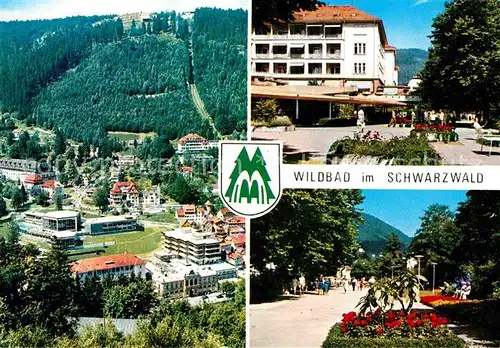 AK / Ansichtskarte Wildbad Schwarzwald Panorama Parkanlagen Kat. Bad Wildbad