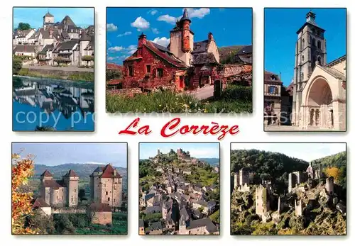 AK / Ansichtskarte Argentat En parcourant la Correze Collonges la Rouge Beaulieu sur Dordogne Coremonte Turenne Tours de Merle Kat. Argentat