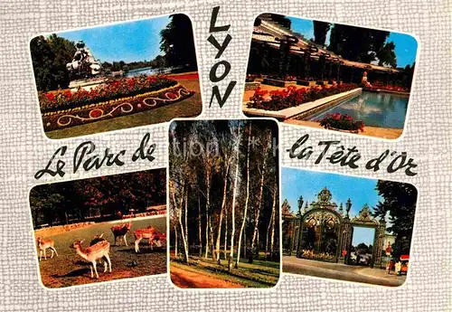 AK / Ansichtskarte Lyon France Parkanlagen Tierpark Teich Kat. Lyon