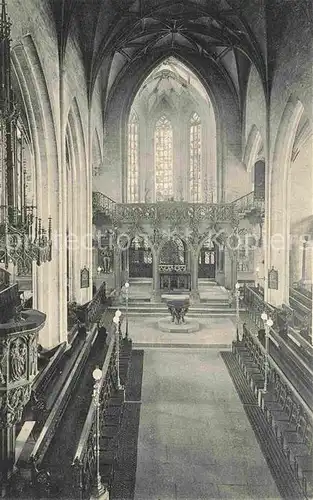 AK / Ansichtskarte Tuebingen Stiftskirche Inneres Kat. Tuebingen