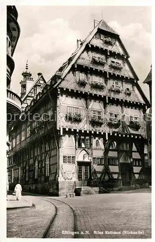 AK / Ansichtskarte Esslingen Neckar Altes Rathaus Rueckseite Kat. Esslingen am Neckar