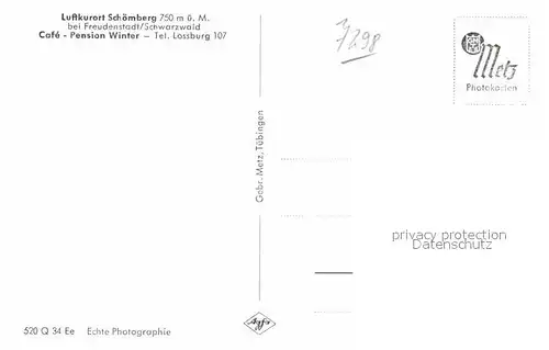AK / Ansichtskarte Schoemberg Schwarzwald Winterpanorama Kat. Schoemberg
