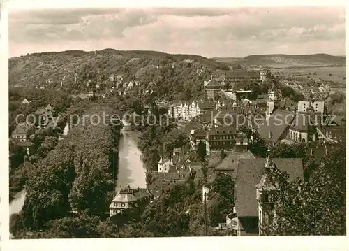 AK / Ansichtskarte Tuebingen Neckar Panorama mit Burg
