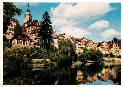 AK / Ansichtskarte Tuebingen Neckar mit Hoelderlinturm