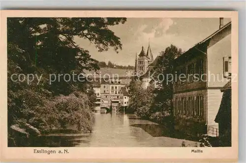 AK / Ansichtskarte Esslingen Neckar Partie an der Maille Kat. Esslingen am Neckar